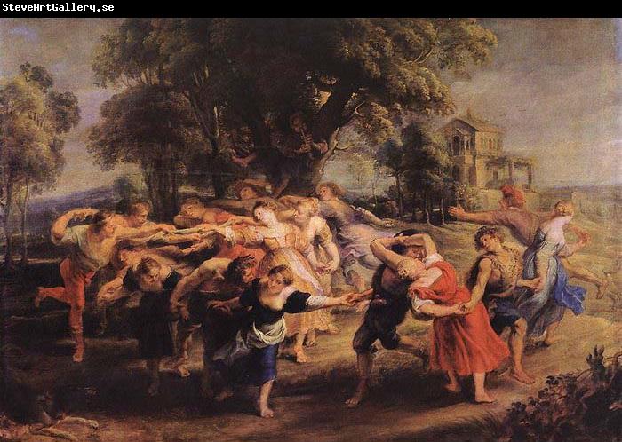 RUBENS, Pieter Pauwel Dance of the Peasants